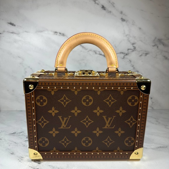 Louis Vuitton Petite Valise Trunk Bag Monogram LV box Purse Crossbody/Tote - Picture 4 of 16